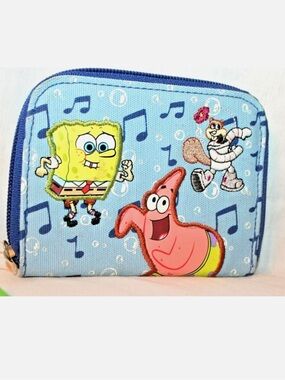 NEW IN BAG SPONGEBOB SQUAREPANTS COIN WALLET BLUE